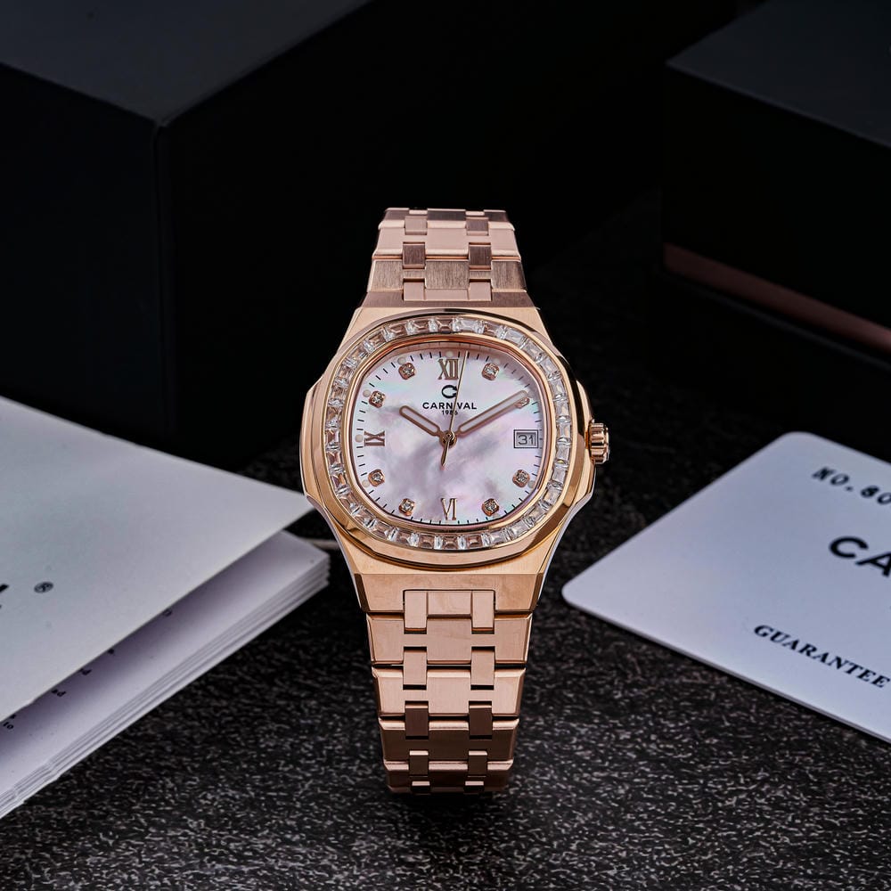 Đồng hồ Nữ Carnival 8160L2-VH-HK (Xà Cừ Hồng)