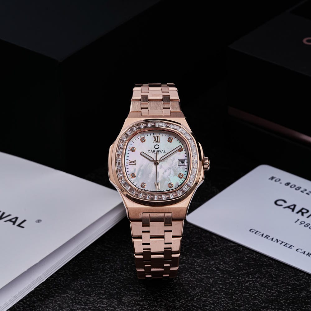 Đồng hồ Nữ Carnival 8160L2-VH-TK (Xà Cừ Trắng)