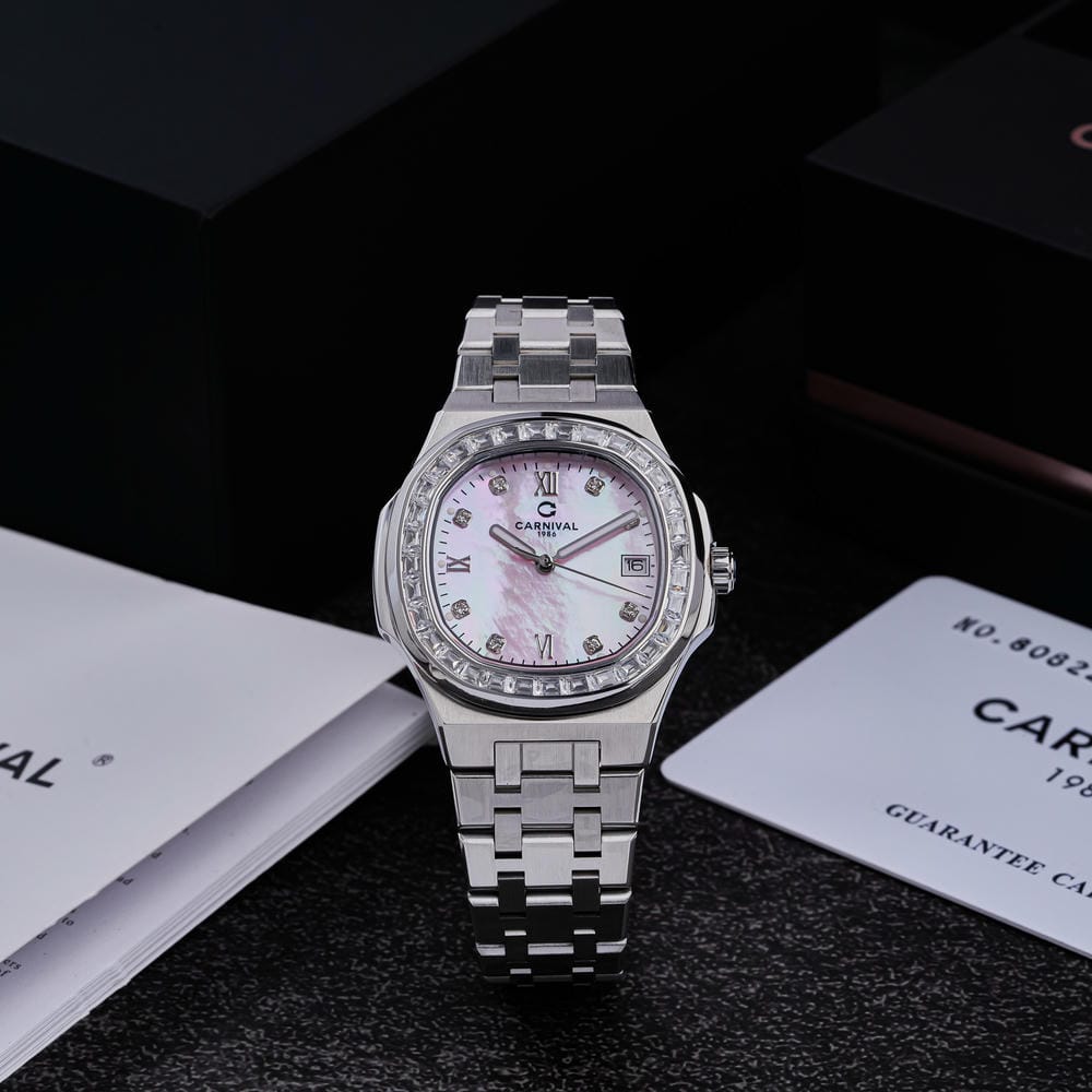 Đồng hồ Nữ Carnival 8160L2-VT-HK (Xà Cừ Hồng)