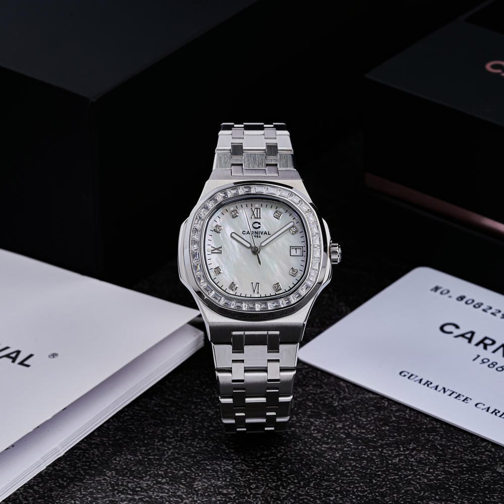 Đồng hồ Nữ Carnival 8160L2-VT-TK (Xà Cừ Trắng)